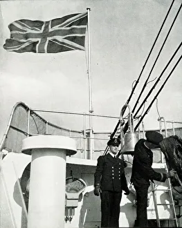 Cameron Prints: RMS Queen Mary, Captains Cameron and Murchie