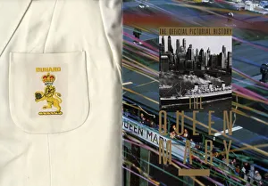 Metalware Prints: RMS Queen Mary, Cunard memorabilia