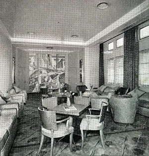 RMS Queen Mary, Drawing Room on Promenade Deck