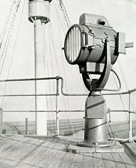 Searchlight Prints: RMS Queen Mary, high-powered searchlight