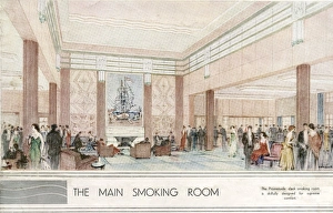 Amenities Gallery: RMS Queen Mary - The Main Smoking Room