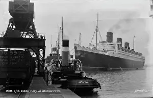 R.M.S. Queen Mary at Southampton