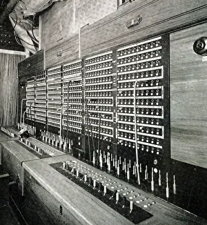Internal Prints: RMS Queen Mary, Telephone Exchange