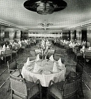RMS Queen Mary, Tourist Dining Room on C Deck