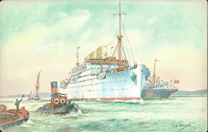 Hopkins Prints: RMS Strathnaver on the Lower Thames