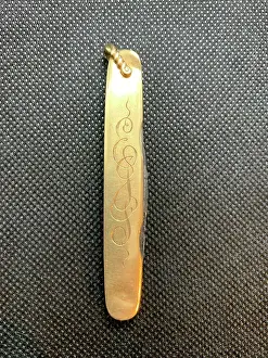 RMS Titanic, Captain E J Smithk, gold pocket knife engraved