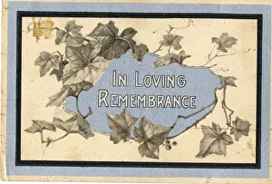 Memoriam Prints: RMS Titanic - In Loving Remembrance card with ivy