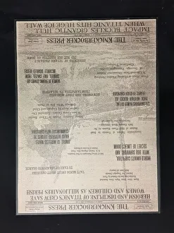 Albany Collection: RMS Titanic - page from The Knickerbocker Press