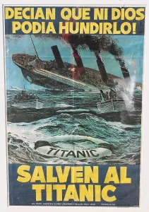 Sink Prints: RMS Titanic - poster, Spanish version of SOS Titanic film