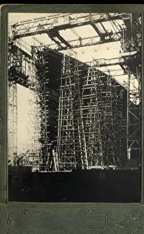 Stocks Collection: RMS Titanic in the stocks, Harland & Wolff, Belfast