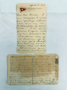 Archibald Prints: R.M.S. TITANIC - Unique Titanic lettercard from one of the most well known survivors of the disaster