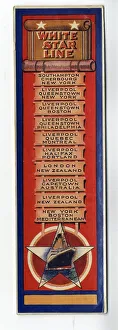 Bookmark Prints: RMS Titanic - White Star Line bookmark