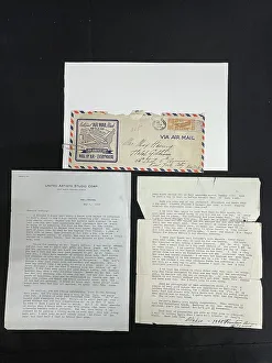 Memories Prints: RMSTitanic, letter, United Artists Studos