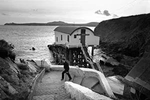 Former RNLI St Davids lifeboat station, St Justinian, South