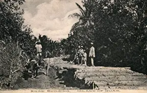 Road building on Guam, Western Pacific