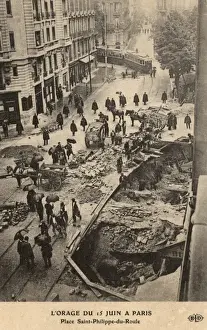 Flood Prints: Road collapse, Paris