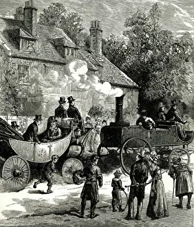 Idea Prints: The Road Engine, built by Richard Trevithick