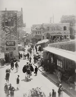 Jaffa Prints: Road to the Jaffa Gate, Jerusalem, modern Israel