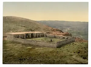 On the road to Jericho, Khan-el-Ahmar, Holy Land, (i. e. Wes