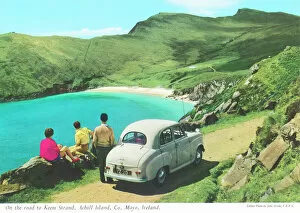 Card Gallery: On the road to Keem Strand, Achill Island, County Mayo