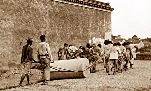 Nanking Prints: Road making, Nanking, China