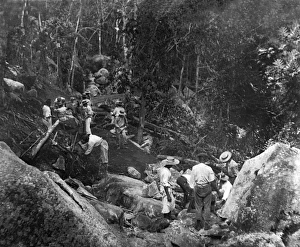 Images Dated 15th June 2016: Road making on Praslin Island, Seychelles