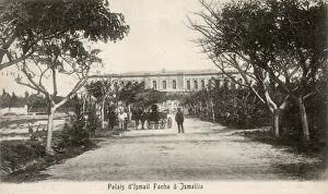 Road to the palace of Isma il Pasha in Ismailia, Egypt