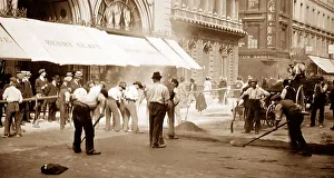 Repairs Prints: Road works, London, early 1900s