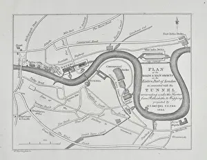 Idea Prints: Roads and main objects on the Eastern Part of London