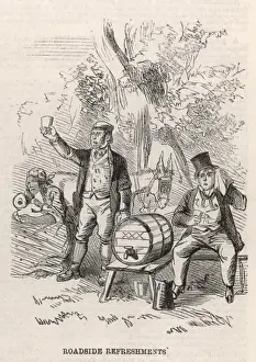 Epsom Prints: Roadside Refreshments on the way to the Derby, 1860