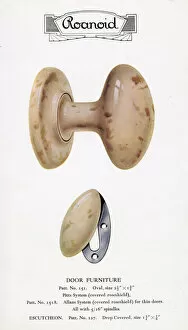 Handle Gallery: Roanoid bakelite doorknob and keyhole cover