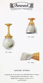 Roanoid bakelite electric light fittings