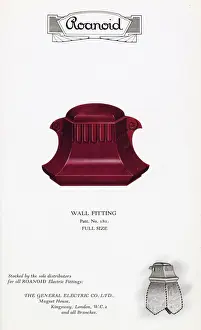 Roanoid bakelite wall fitting