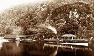 Katrine Prints: Rob Roy steamer, Loch Katrine, Scotland