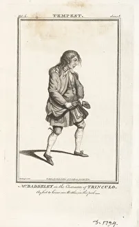 1776 Prints: Robert Baddeley as Trinculo in The Tempest, 1768