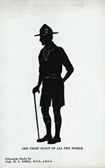 Images Dated 21st February 2012: Robert Baden Powell, silhouette by H. L. Oakley