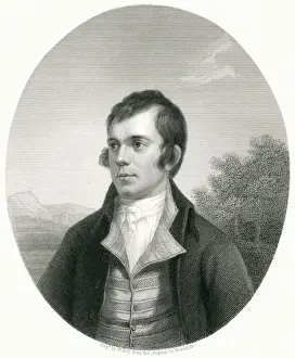 1796 Prints: Robert Burns / Holl Oval