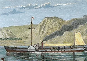 Navigating Collection: Robert Fultons steamboat