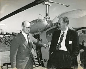 Alongside Gallery: Robert Herbert Whitby with Jack Caulson alongside Bell 47
