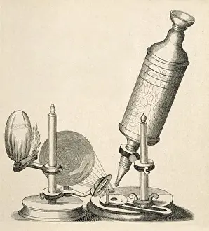 1664 Prints: Robert Hooke / Microscope