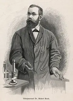 Bacteriologist Prints: ROBERT KOCH (1843 - 1910), German bacteriologist