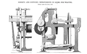 Patented Prints: Roberts and Coppocks Improvement in Looms for Weaving