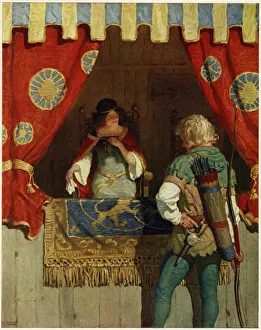 Images Dated 24th July 2017: Robin meets Maid Marian