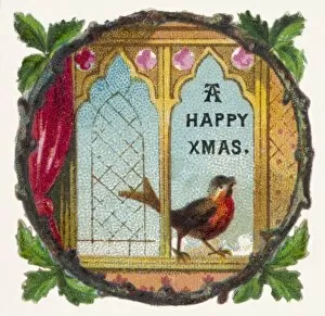 Christmas Gallery: Robin on Windowsill