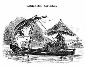 1719 Collection: Robinson Crusoe / Boat
