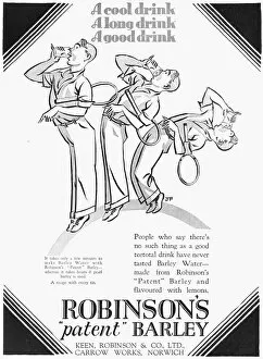 Images Dated 19th March 2012: Robinsons Barley Water advertisement, 1927
