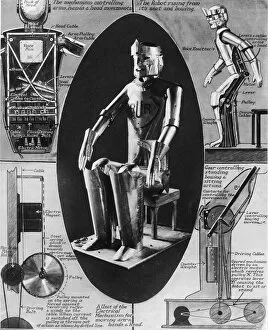 Aluminium Gallery: A robot to open an exhibition: the new mechanical man