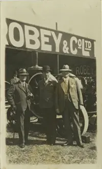 Roby and Co Representatives with Traction Engine
