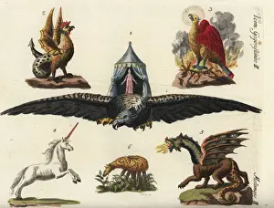 Lamb Prints: Roc, basilisk, phoenix, unicorn, vegetable lamb, and dragon