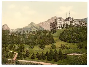 Dent Prints: Rochers de Naye, and Dent de Jaman, and Hotel de Caux, Genev